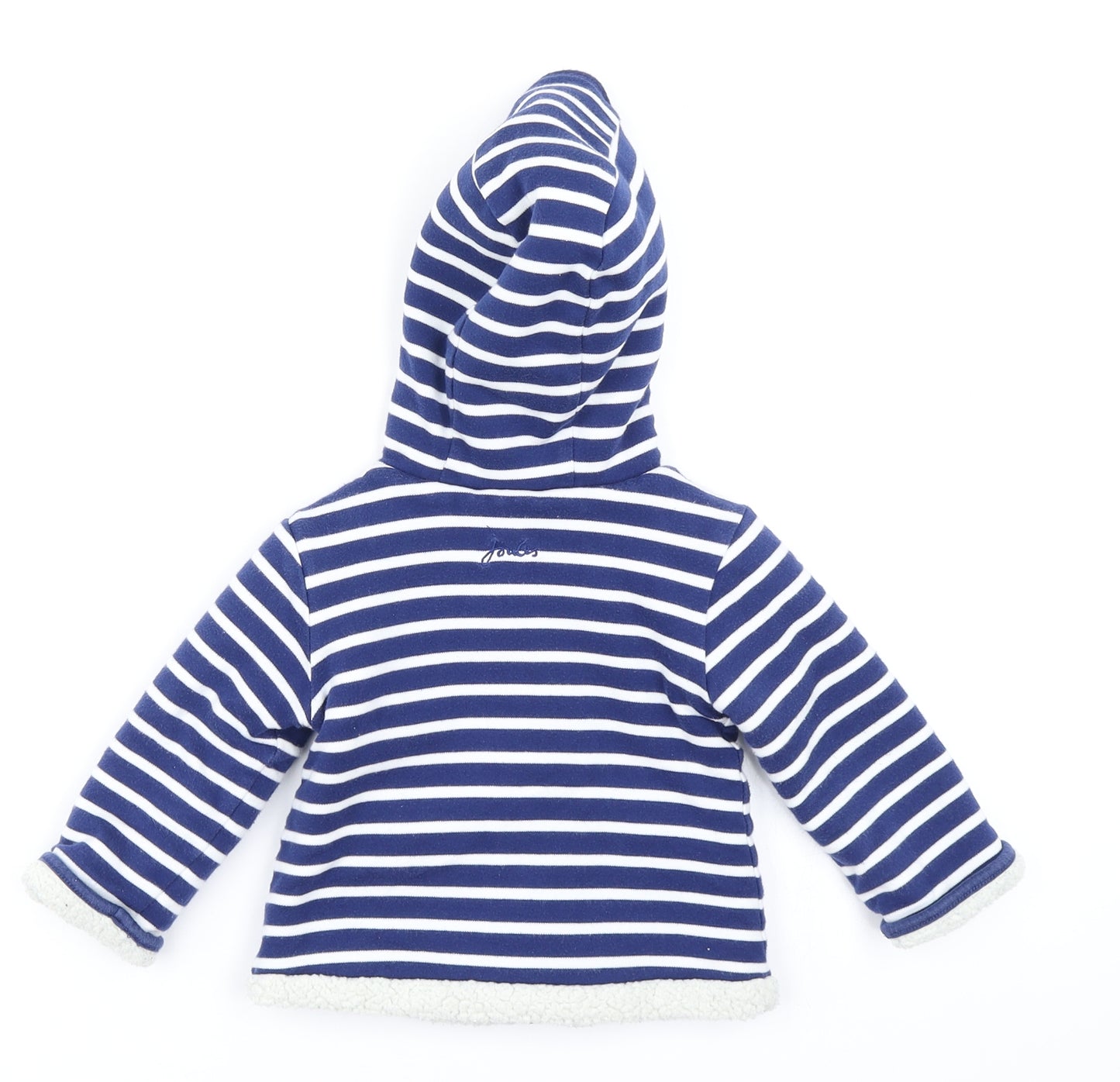 Houles Baby Black Striped Fleece Jacket  Size 6-9 Months