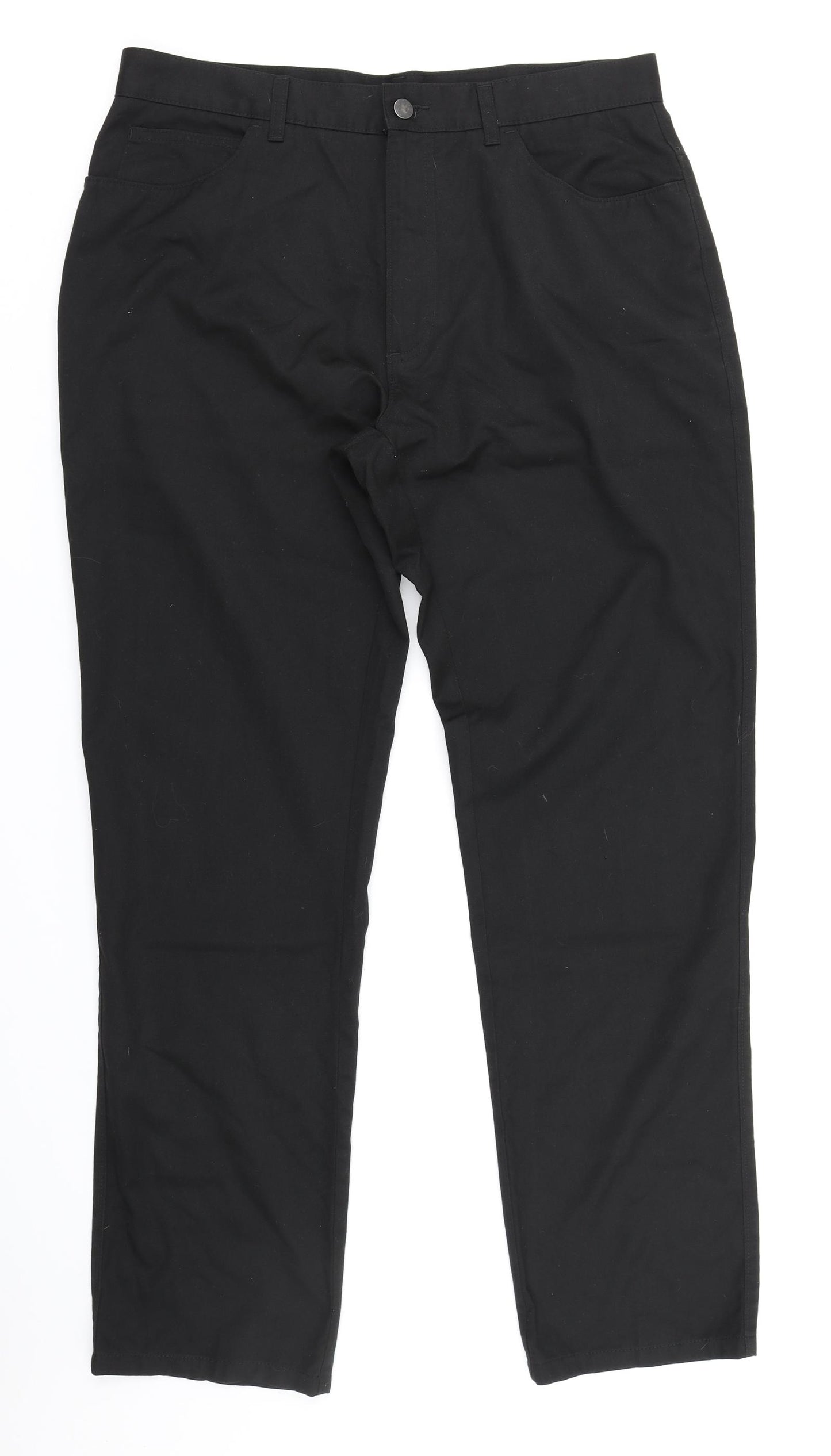 George Mens Black   Trousers  Size 36 in L33 in