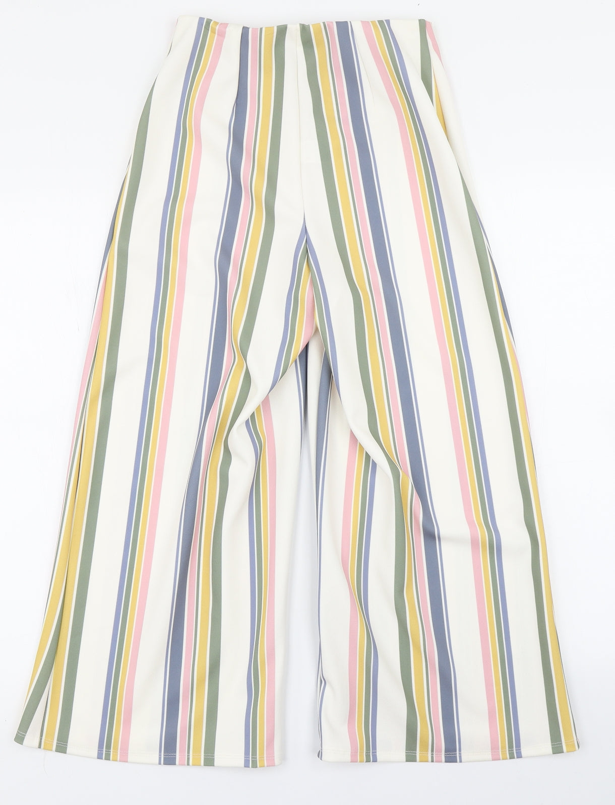New Look Womens Ivory Striped  Culotte Shorts Size 6