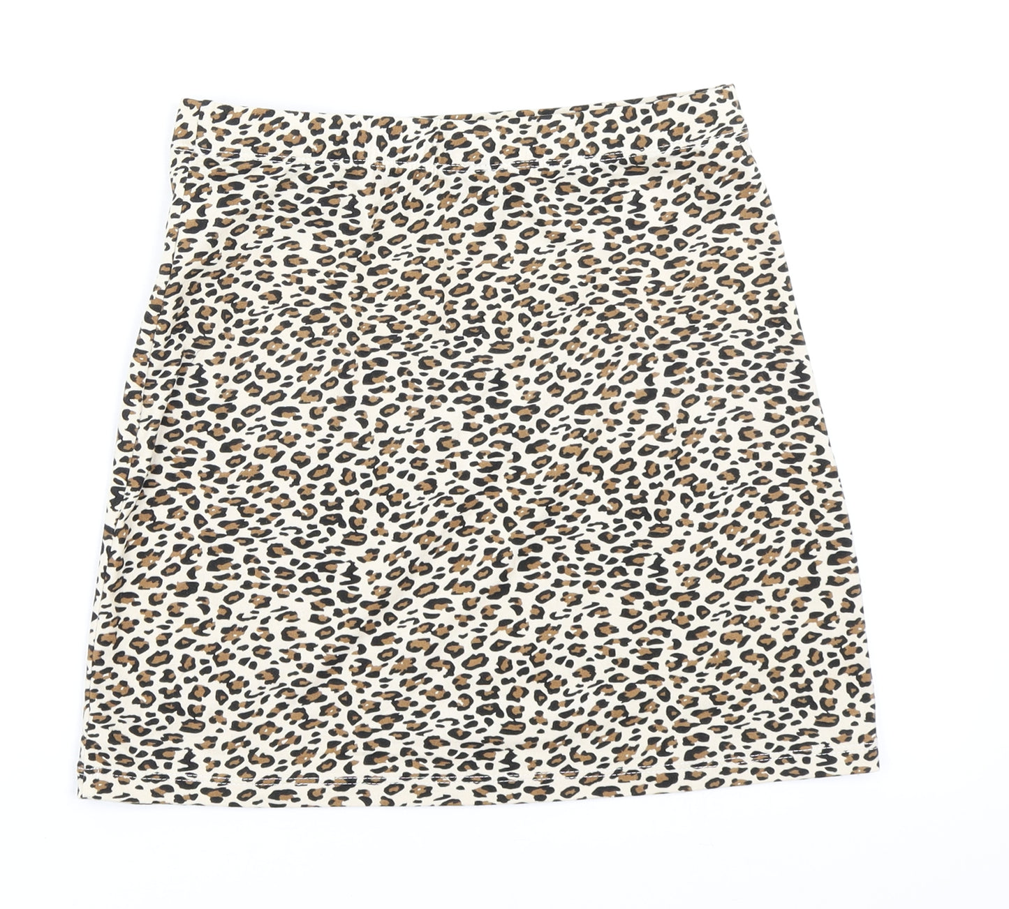 SheIn Womens Brown Animal Print  Bandage Skirt Size XS