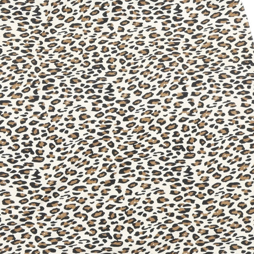 SheIn Womens Brown Animal Print  Bandage Skirt Size XS