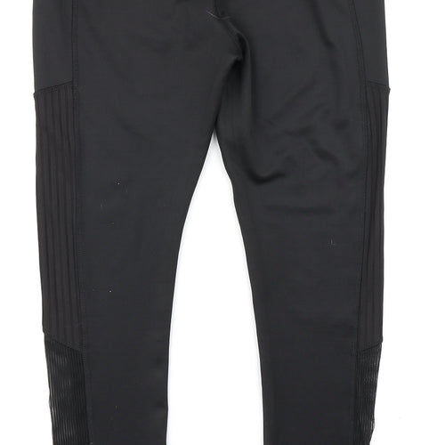 Workout Womens Black   Compression Leggings Size S L23 in