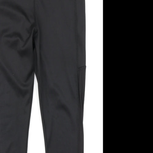 Workout Womens Black   Compression Leggings Size S L23 in
