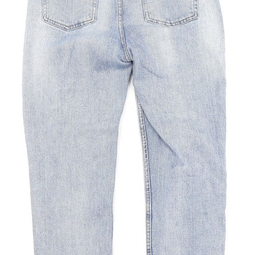 Denim Co Womens Blue  Denim Straight Jeans Size 12 L24 in