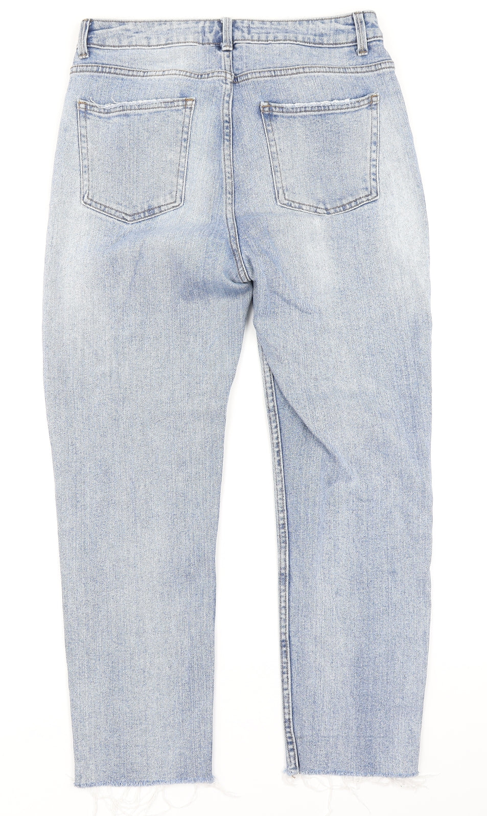 Denim Co Womens Blue  Denim Straight Jeans Size 12 L24 in
