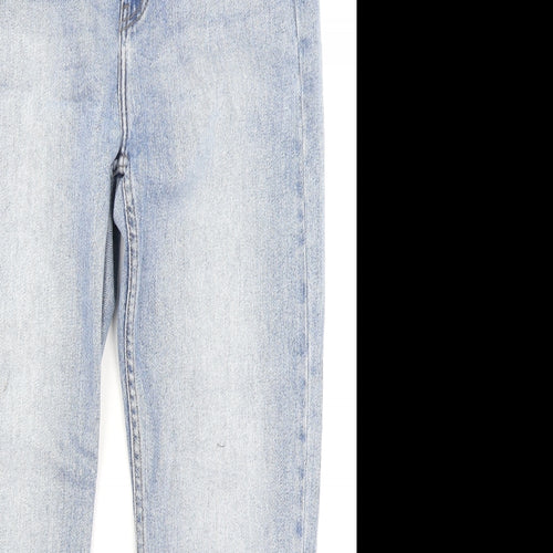 Denim Co Womens Blue  Denim Straight Jeans Size 12 L24 in