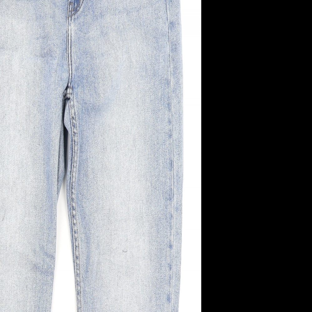 Denim Co Womens Blue  Denim Straight Jeans Size 12 L24 in