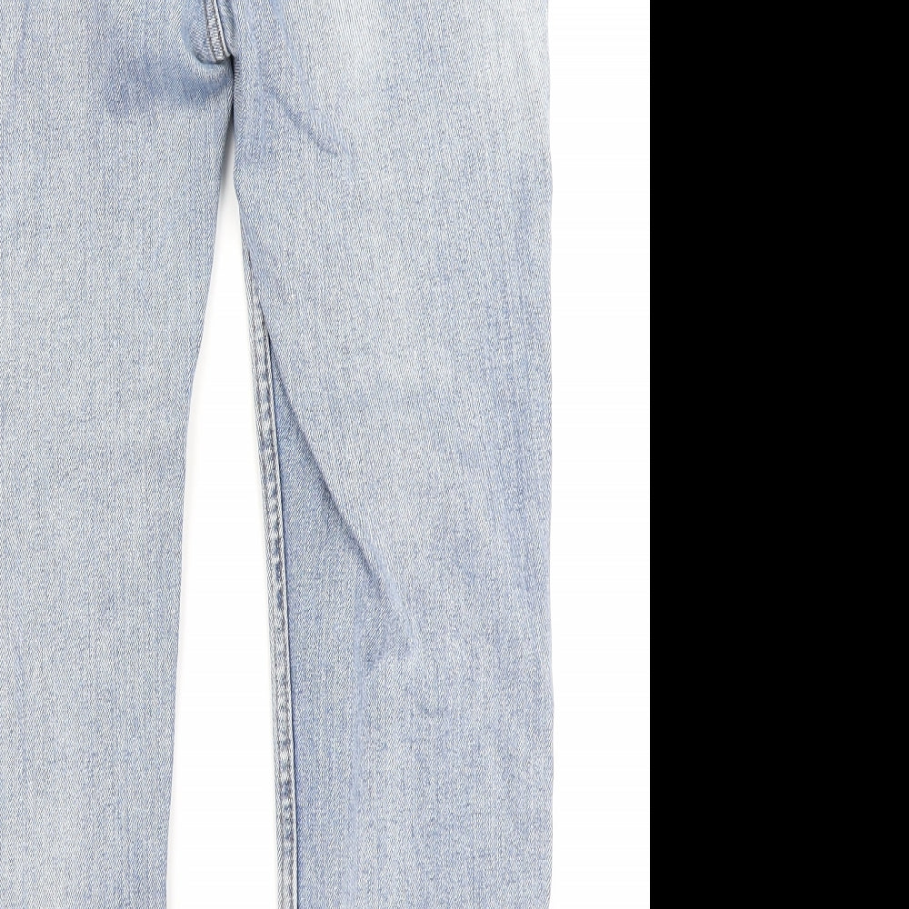 Denim Co Womens Blue  Denim Straight Jeans Size 12 L24 in
