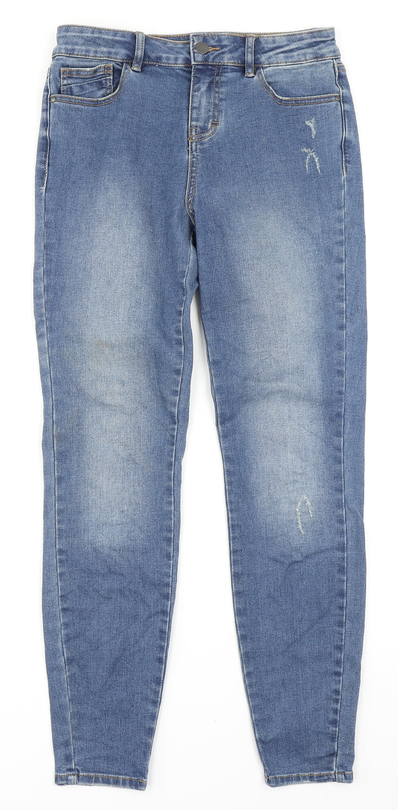 TU Womens Blue  Denim Skinny Jeans Size 10 L26 in