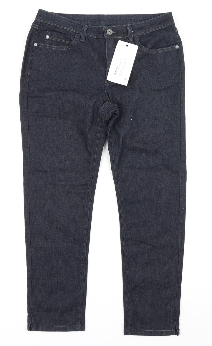 Vicunha Womens Blue  Denim Straight Jeans Size 30 in L24 in
