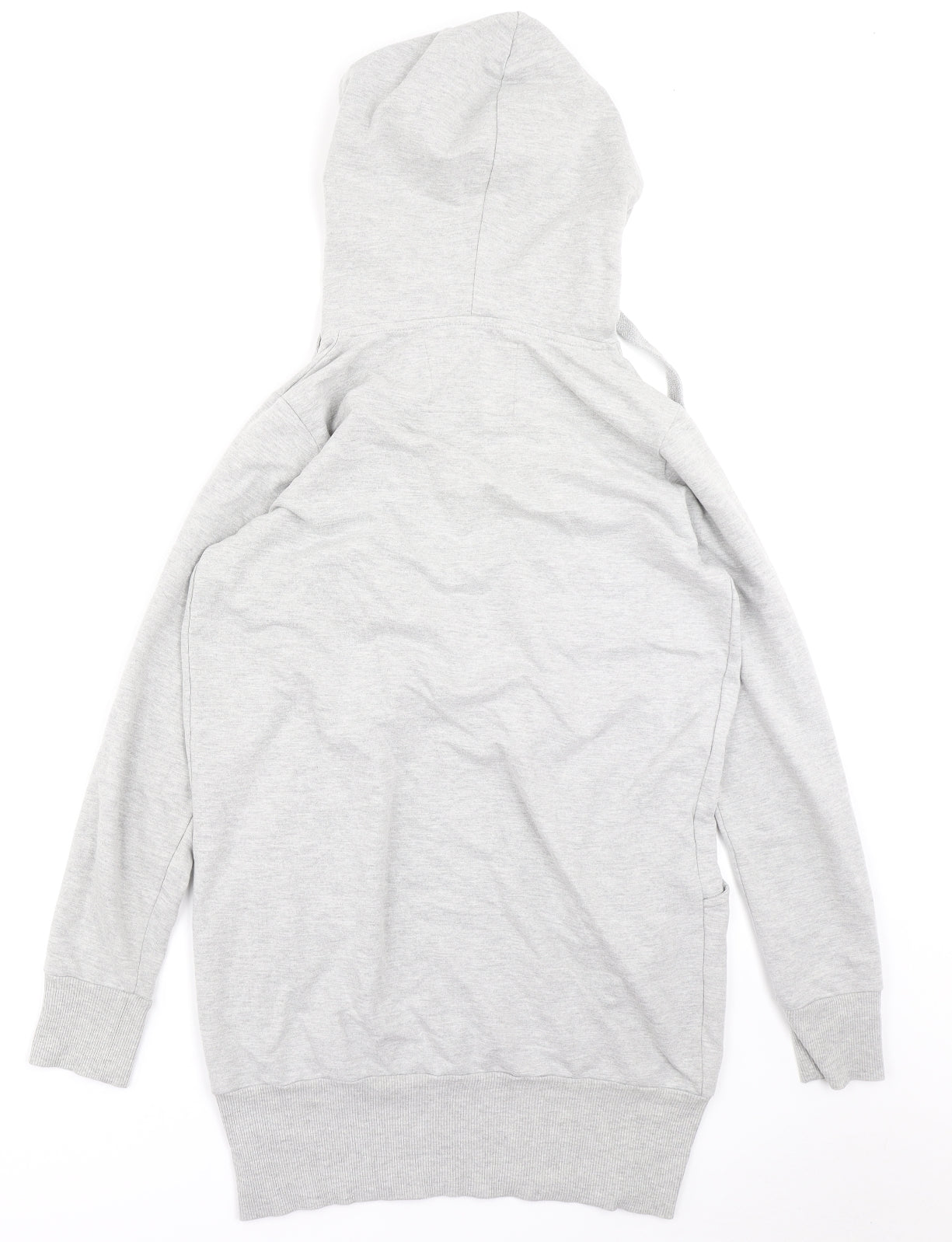 Denim Co Womens Grey   Pullover Hoodie Size 16  - longline
