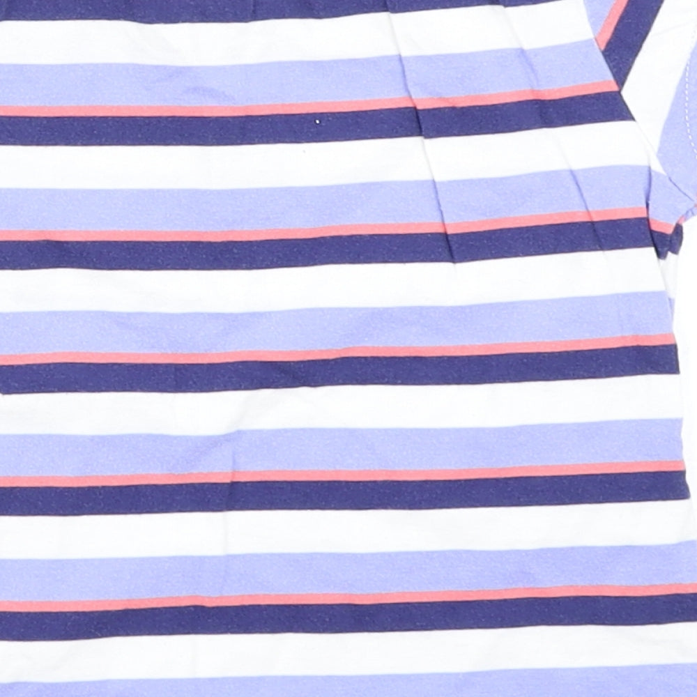 F&F Girls Blue Striped  Basic T-Shirt Size 3-4 Years