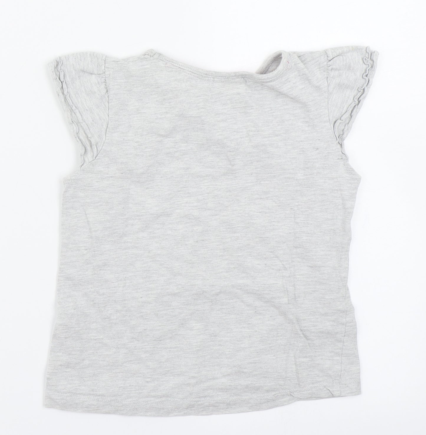 George Girls Grey   Basic T-Shirt Size 3-4 Years  - Lion King