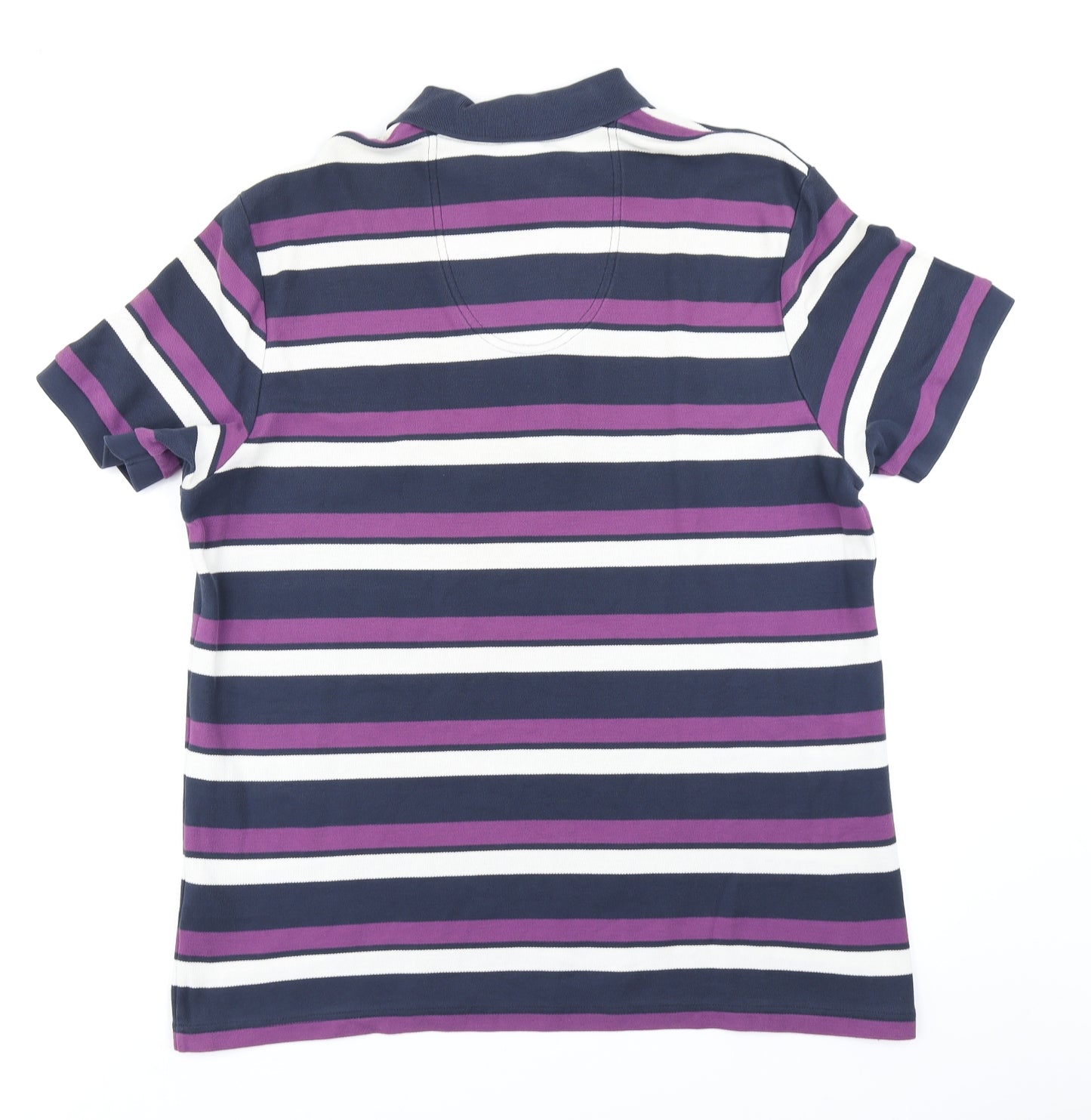 HUGO BOSS Mens Purple Striped   Polo Size 2XL