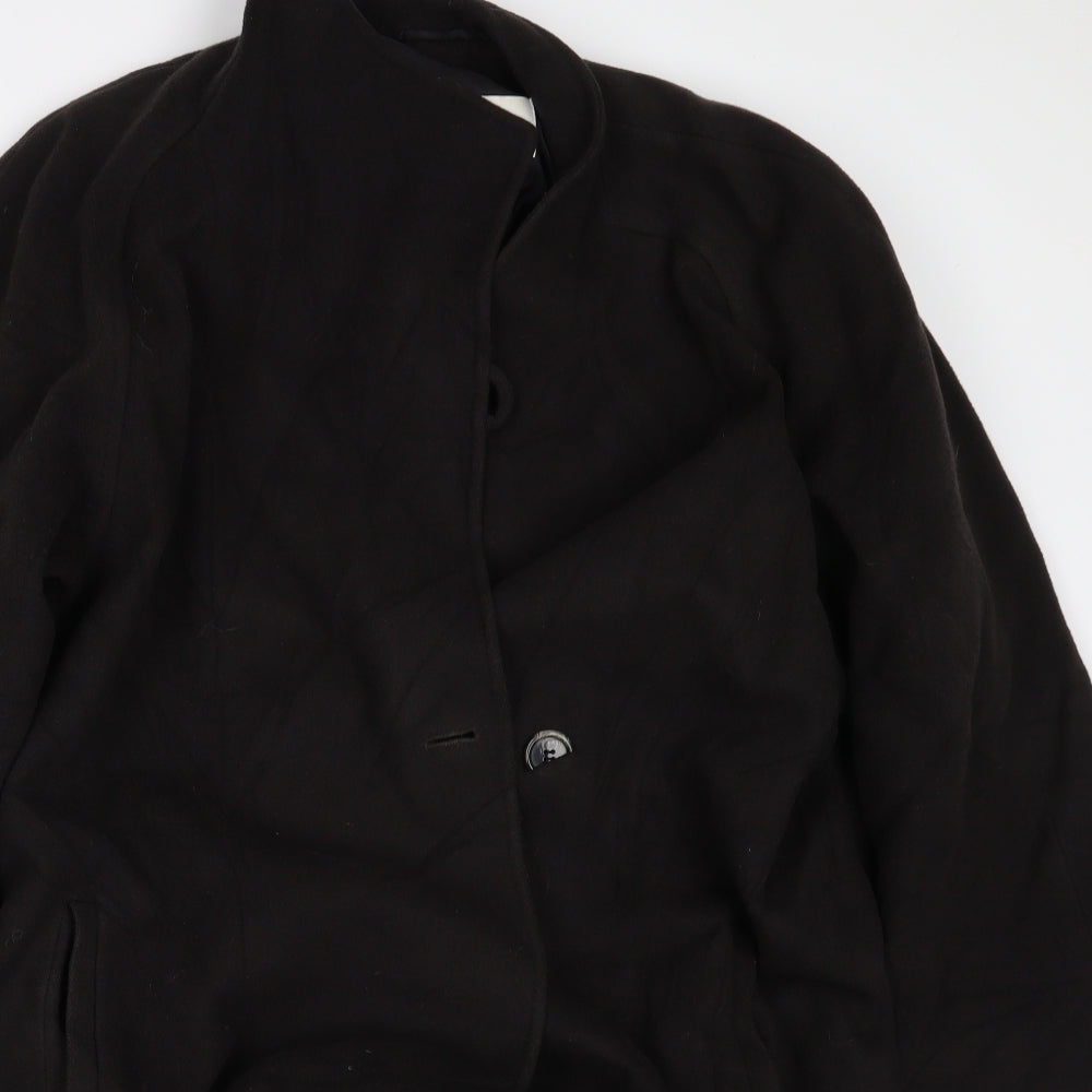 Windsmoor Womens Black   Overcoat Coat Size 16