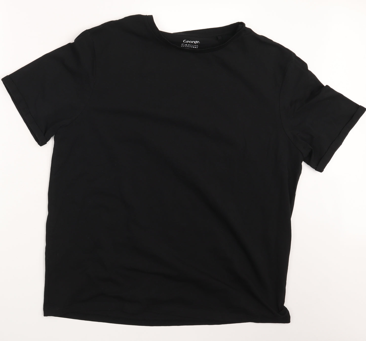 George Mens Black    T-Shirt Size 3XL