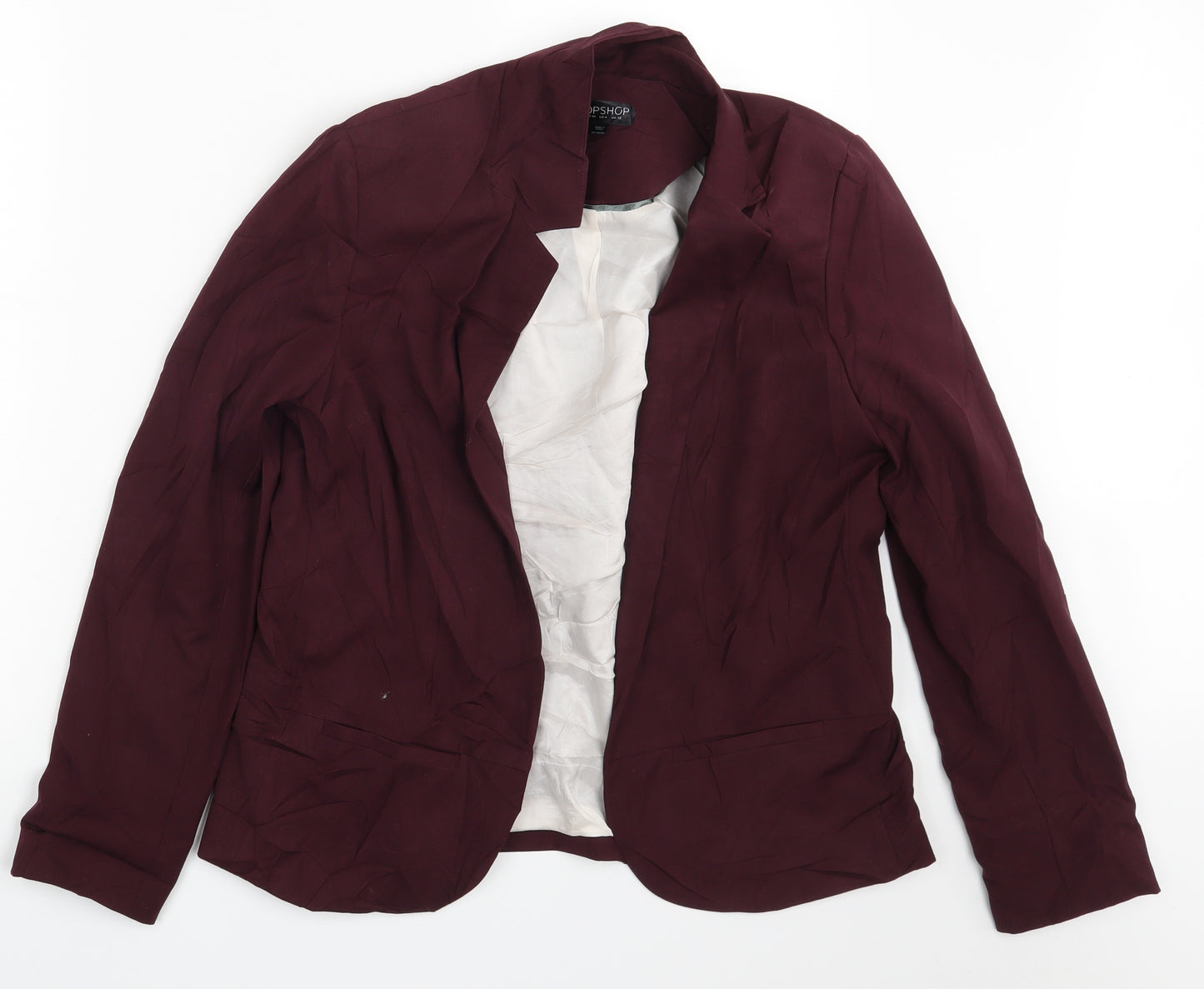 Topshop Womens Purple   Jacket Blazer Size 12