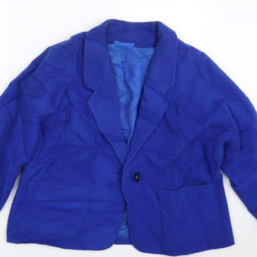 Preworn Womens Blue   Jacket Blazer One Size