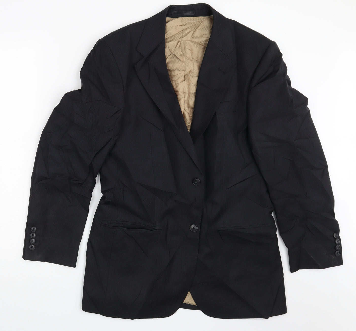 Racing Green Mens Black   Jacket Blazer Size 38