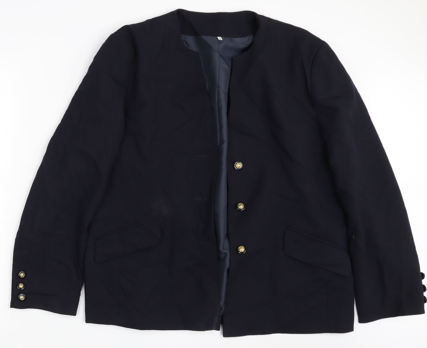 The Edinburgh Collection Womens Blue   Jacket Blazer Size 18