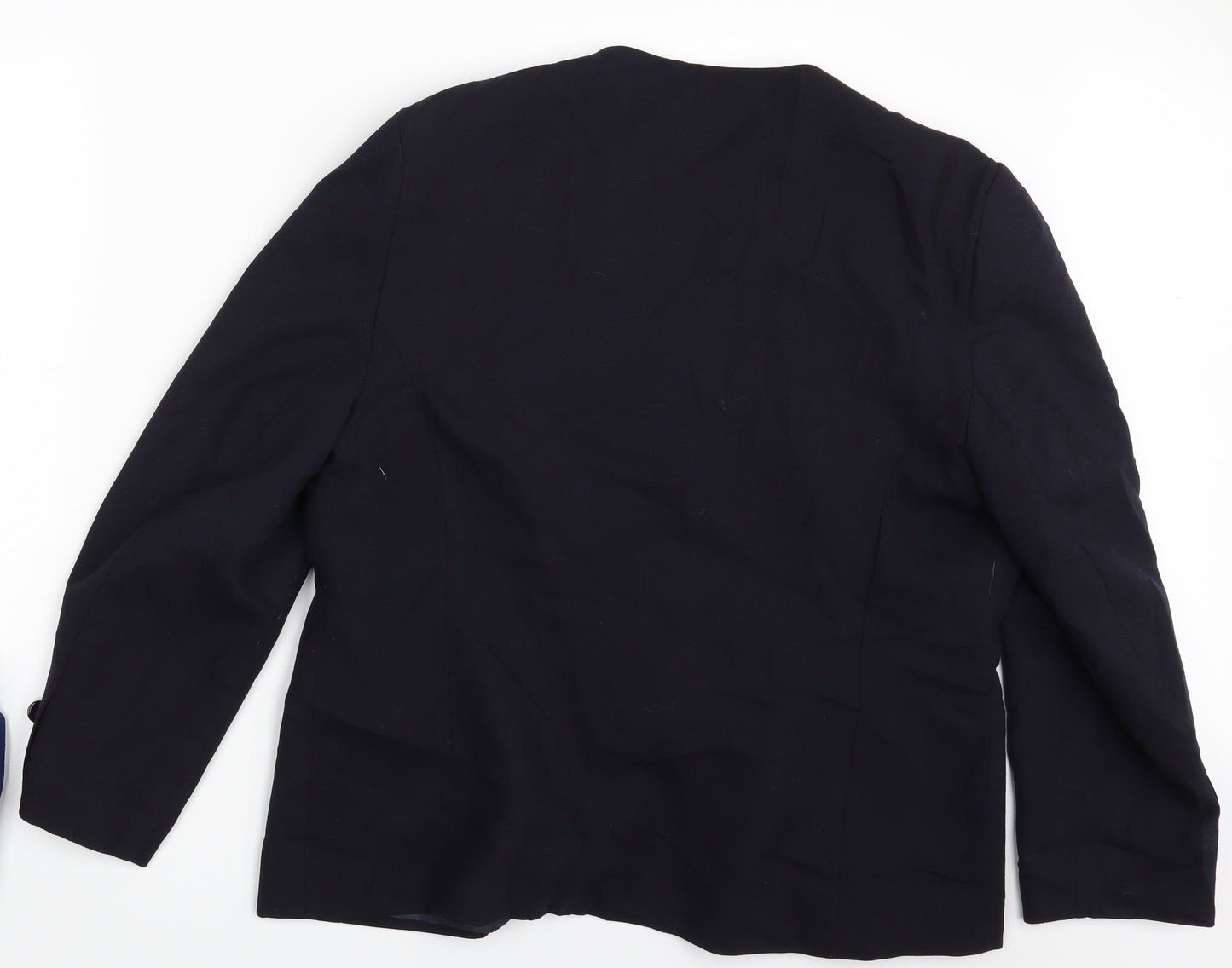 The Edinburgh Collection Womens Blue   Jacket Blazer Size 18