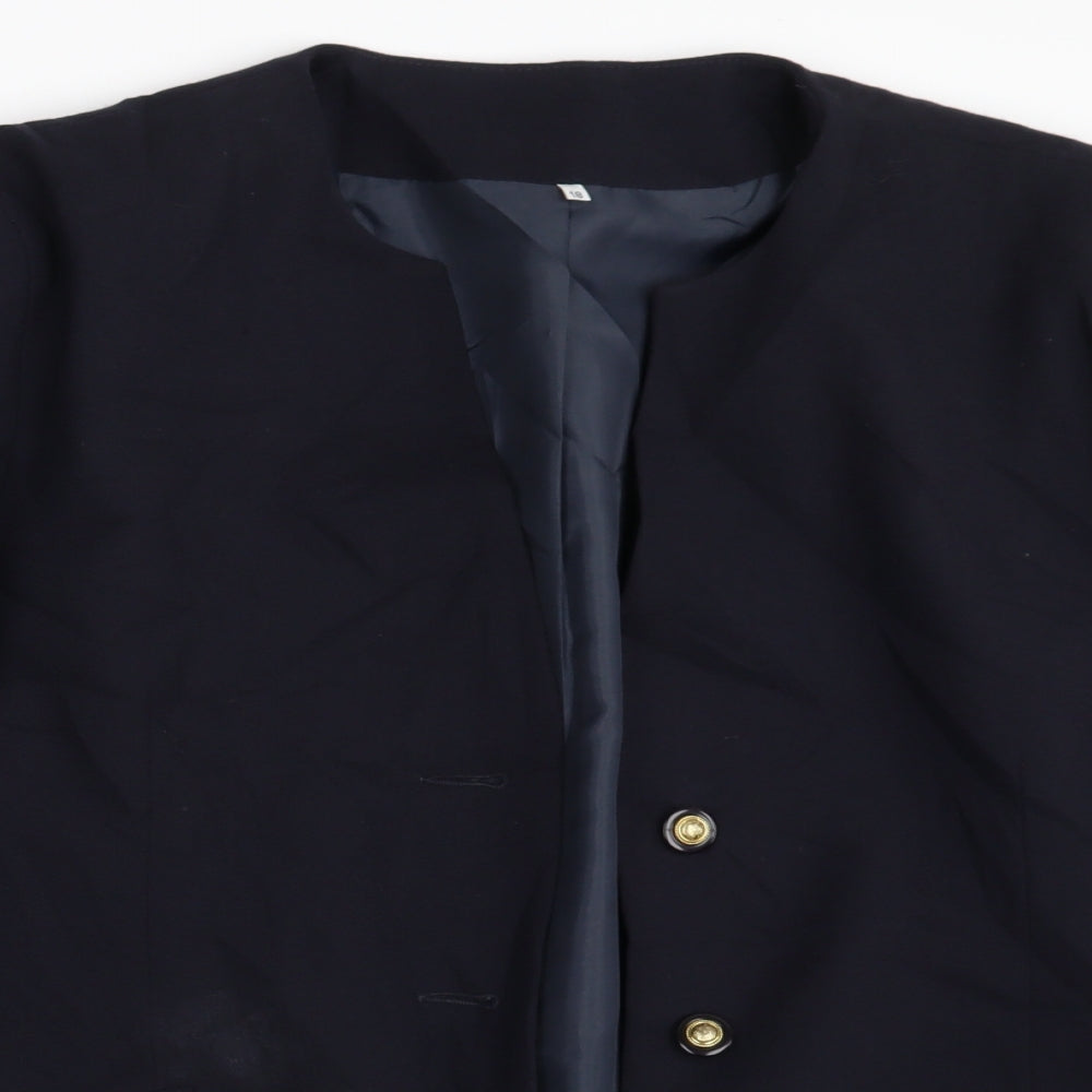 The Edinburgh Collection Womens Blue   Jacket Blazer Size 18