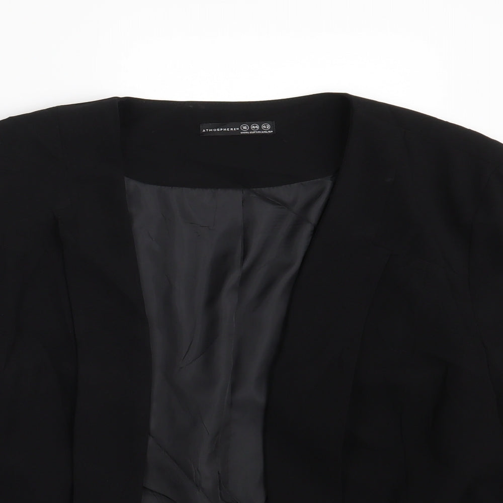 Atmosphere Womens Black   Jacket Blazer Size 16