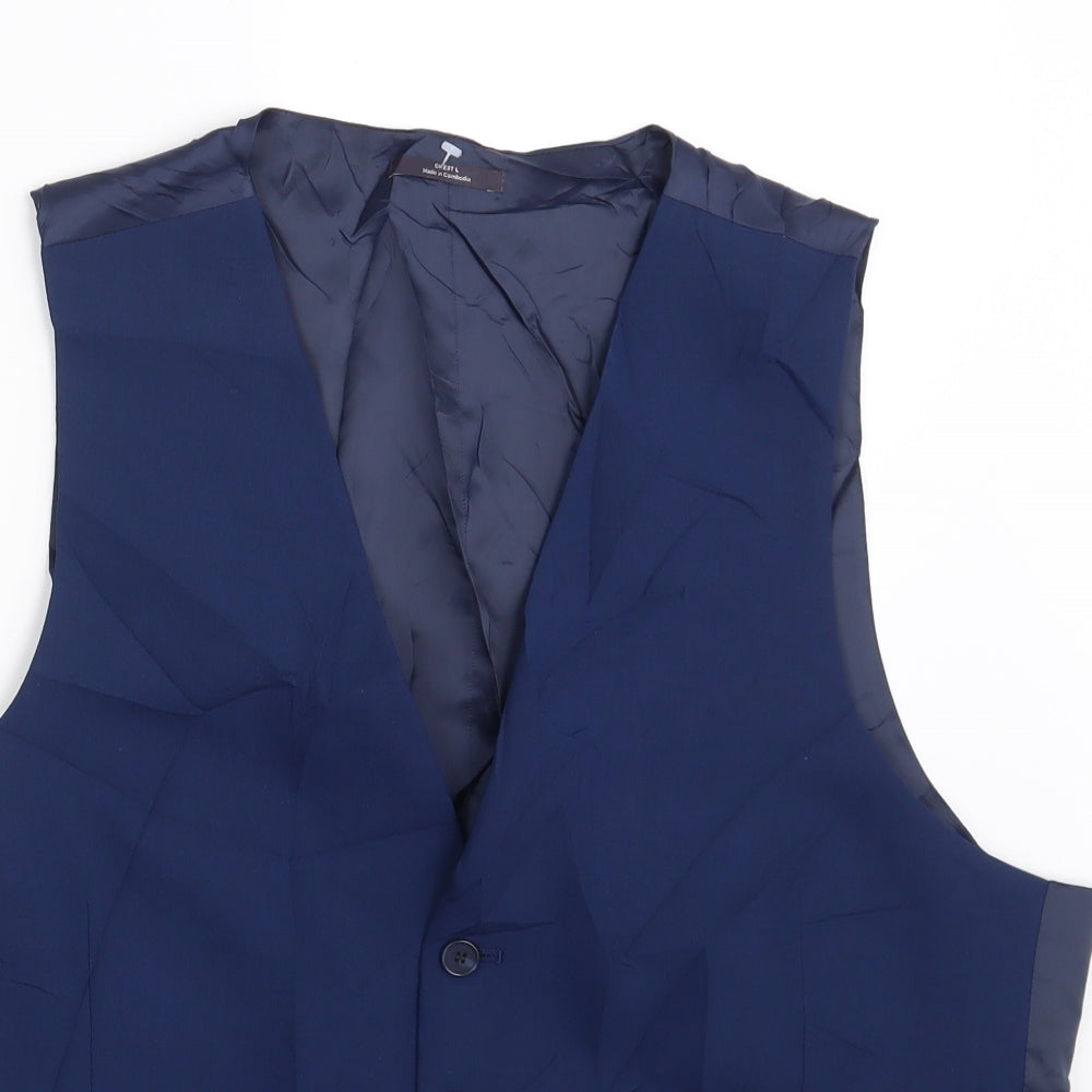 M&S Mens Blue   3-in-1 Jacket Waistcoat Size L
