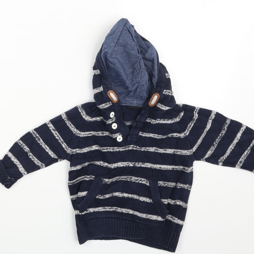 NEXT Boys Blue Striped  Pullover Jumper One Size