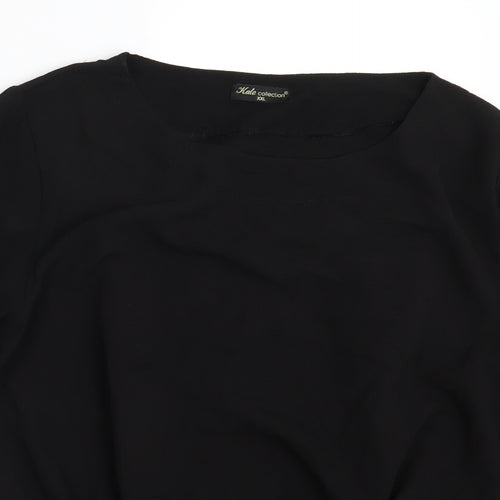 Kate collection Womens Black   Basic Blouse Size 2XL