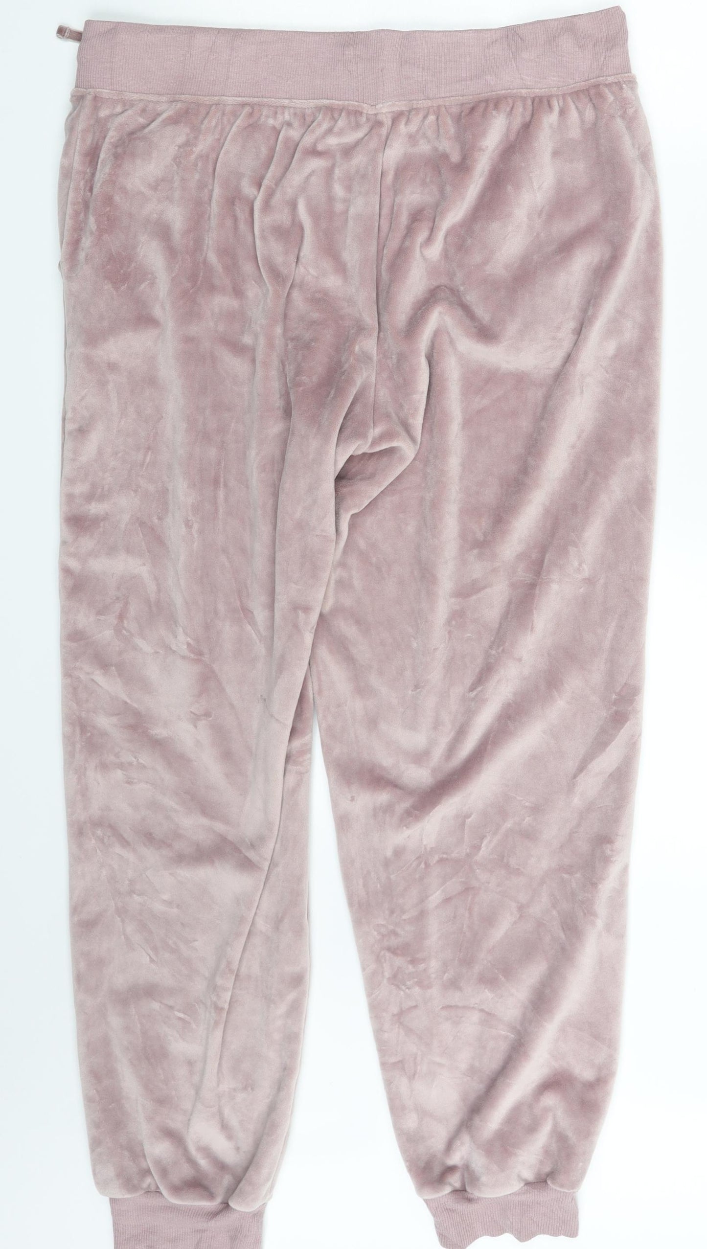 M&S Womens Pink   Jogger Trousers Size 14 L27 in