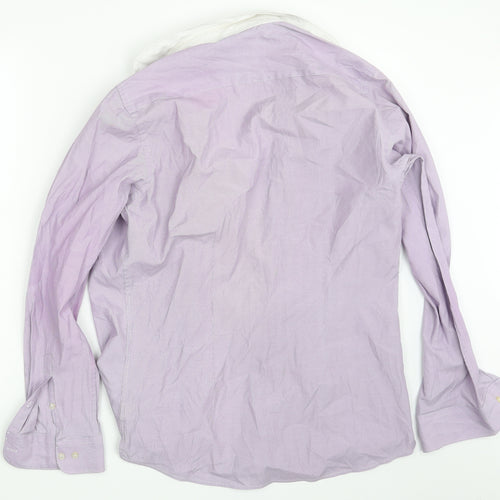 NEXT Mens Purple    Button-Up Size 15.5