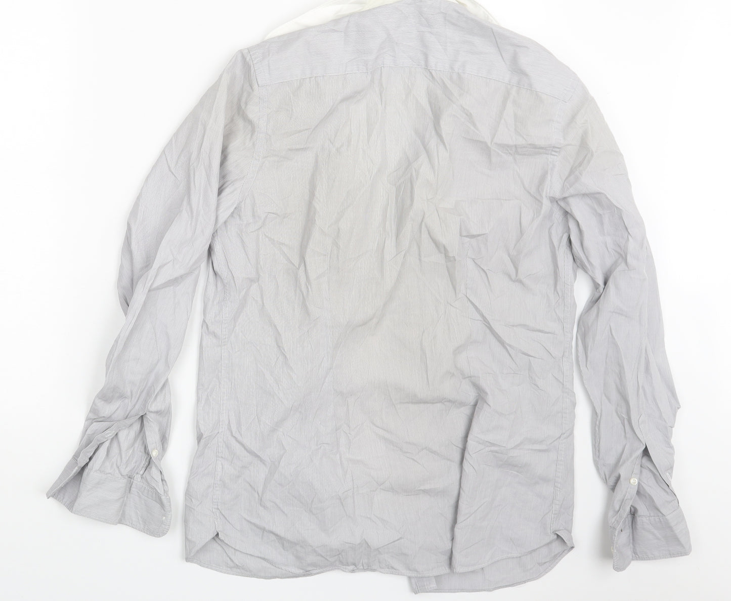 NEXT Mens Grey    Button-Up Size 15.5