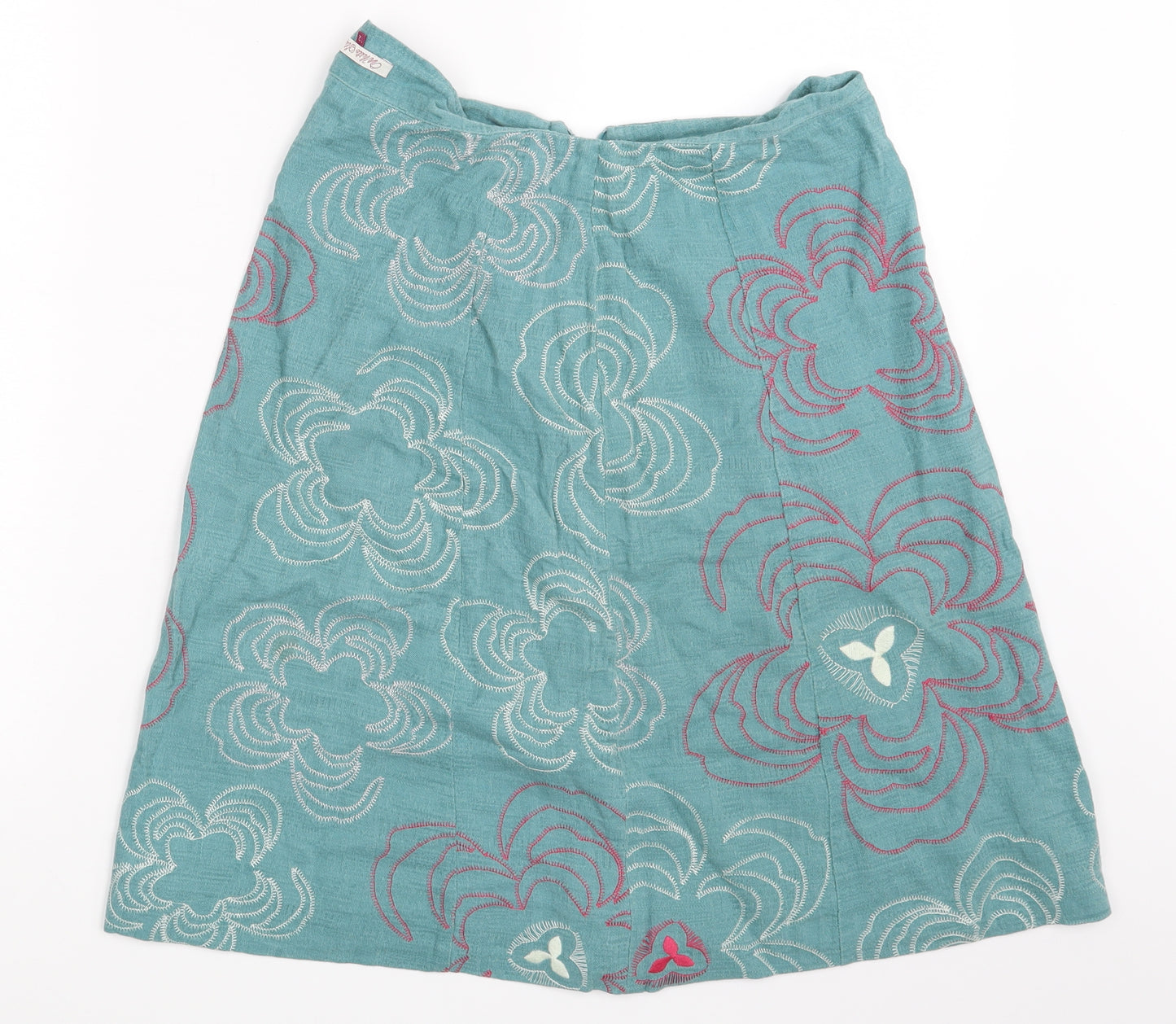 White Stuff Womens Green Floral  Mini Skirt Size 12