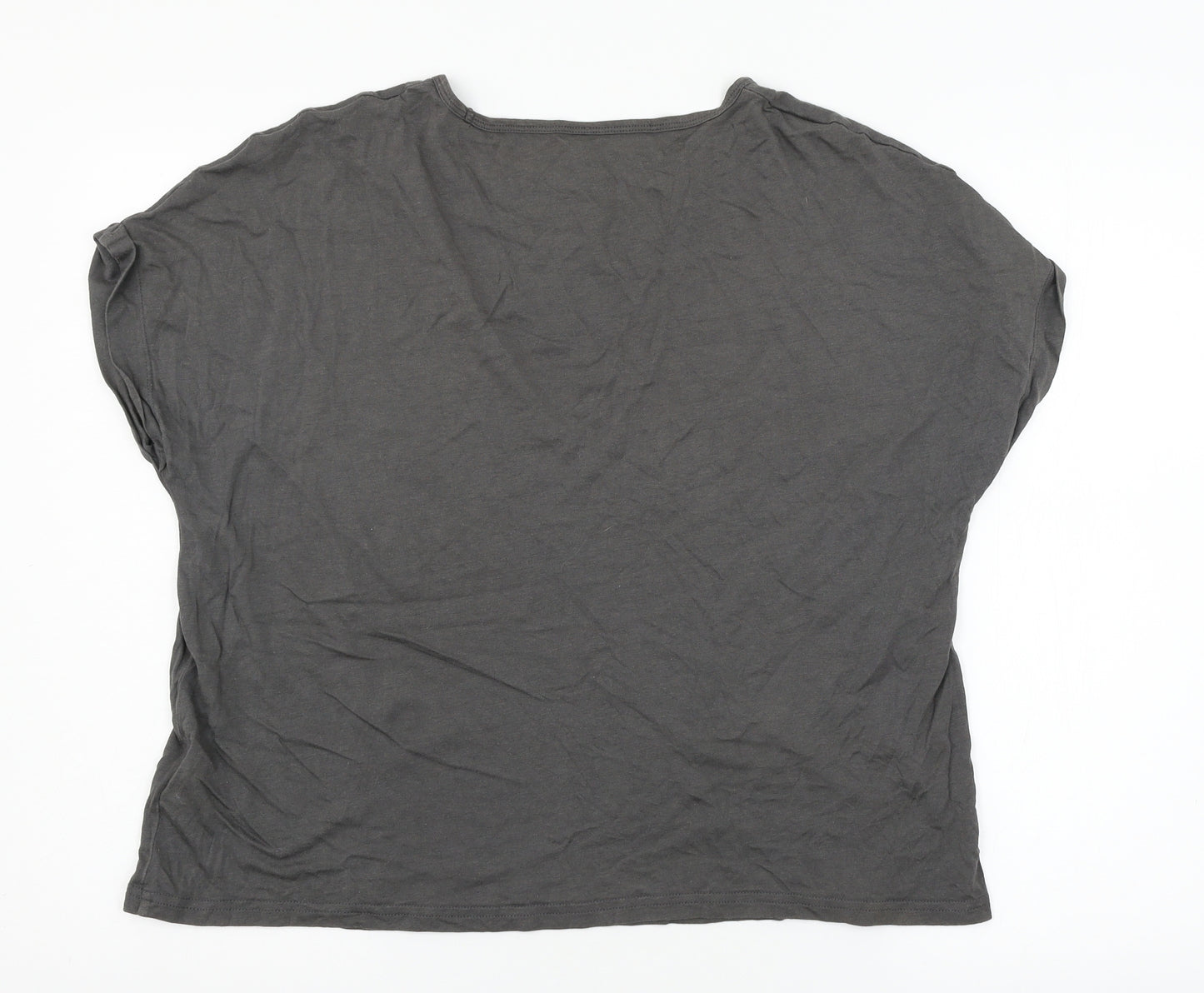 USA Pro Womens Grey  Jersey Basic T-Shirt Size 16