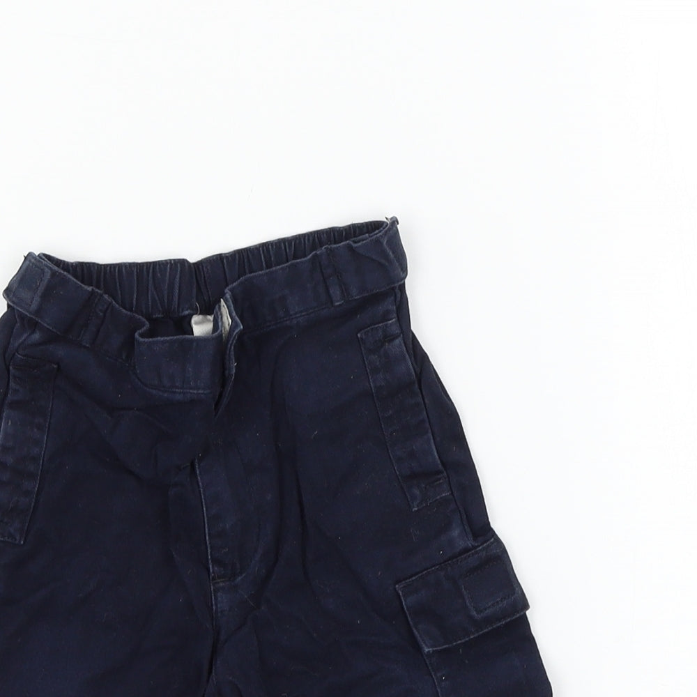 NEXT Boys Blue   Cargo Trousers Size 6-9 Months