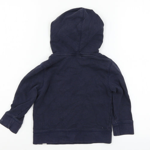 Gap Boys Blue  Jersey Pullover Hoodie Size 3 Years  - 1969