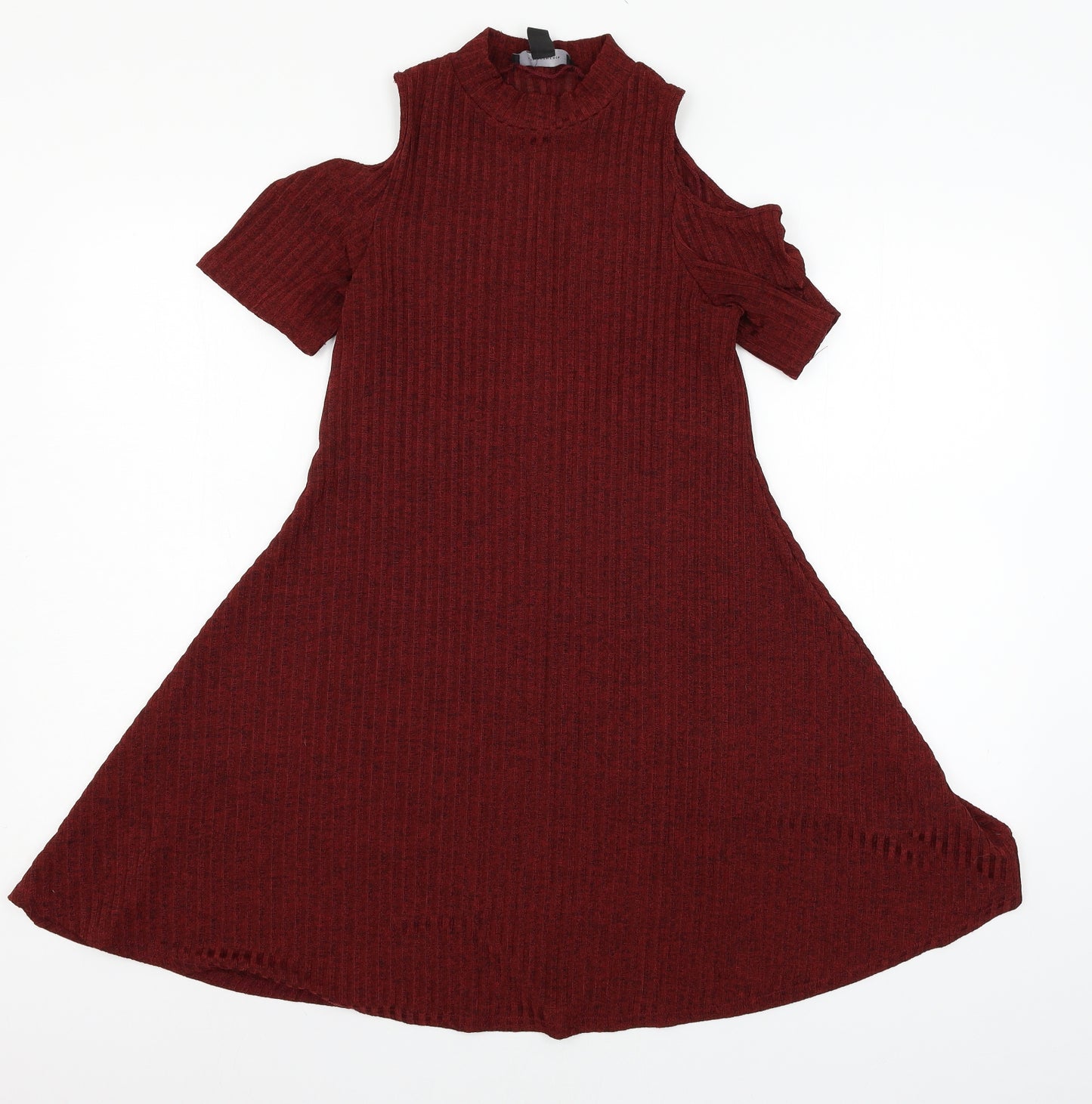 Atmosphere Womens Red  Jersey Skater Dress  Size 8  - Cut out shoulder