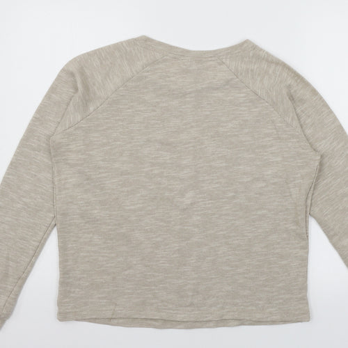 ASOS Womens Brown  Jersey Pullover Sweatshirt Size 12