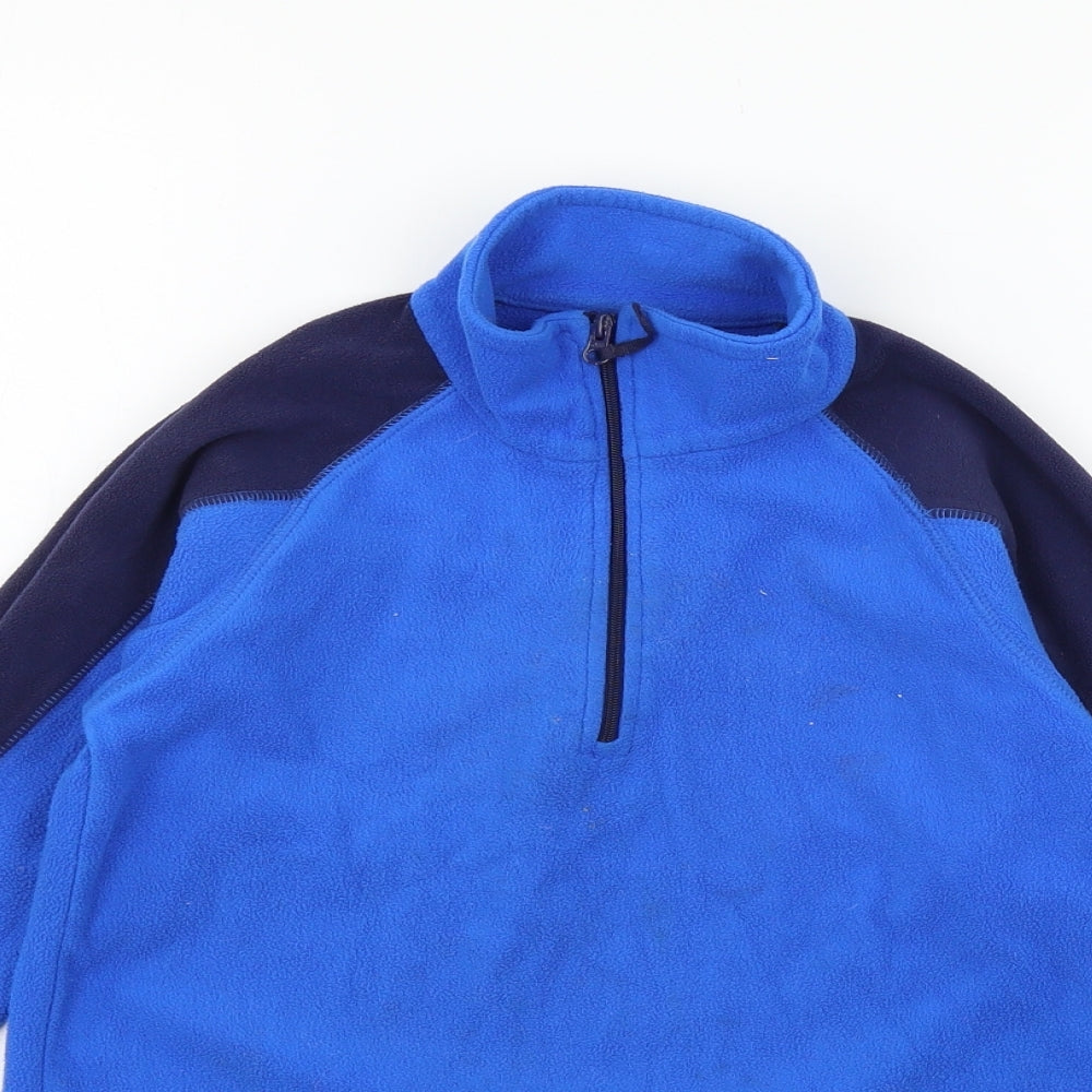 Mountain Warehouse Boys Blue  Fleece Pullover Sweatshirt Size 9-10 Years