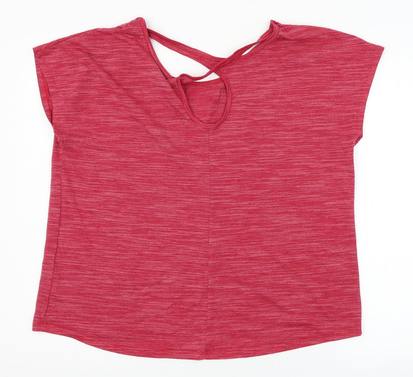 Soul Luxe Womens Pink  Jersey Basic T-Shirt Size L