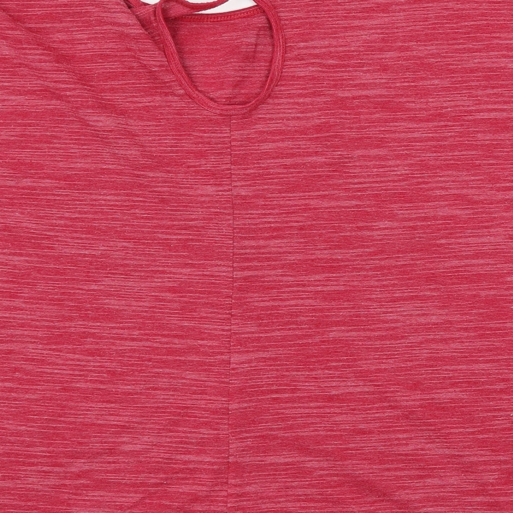 Soul Luxe Womens Pink  Jersey Basic T-Shirt Size L