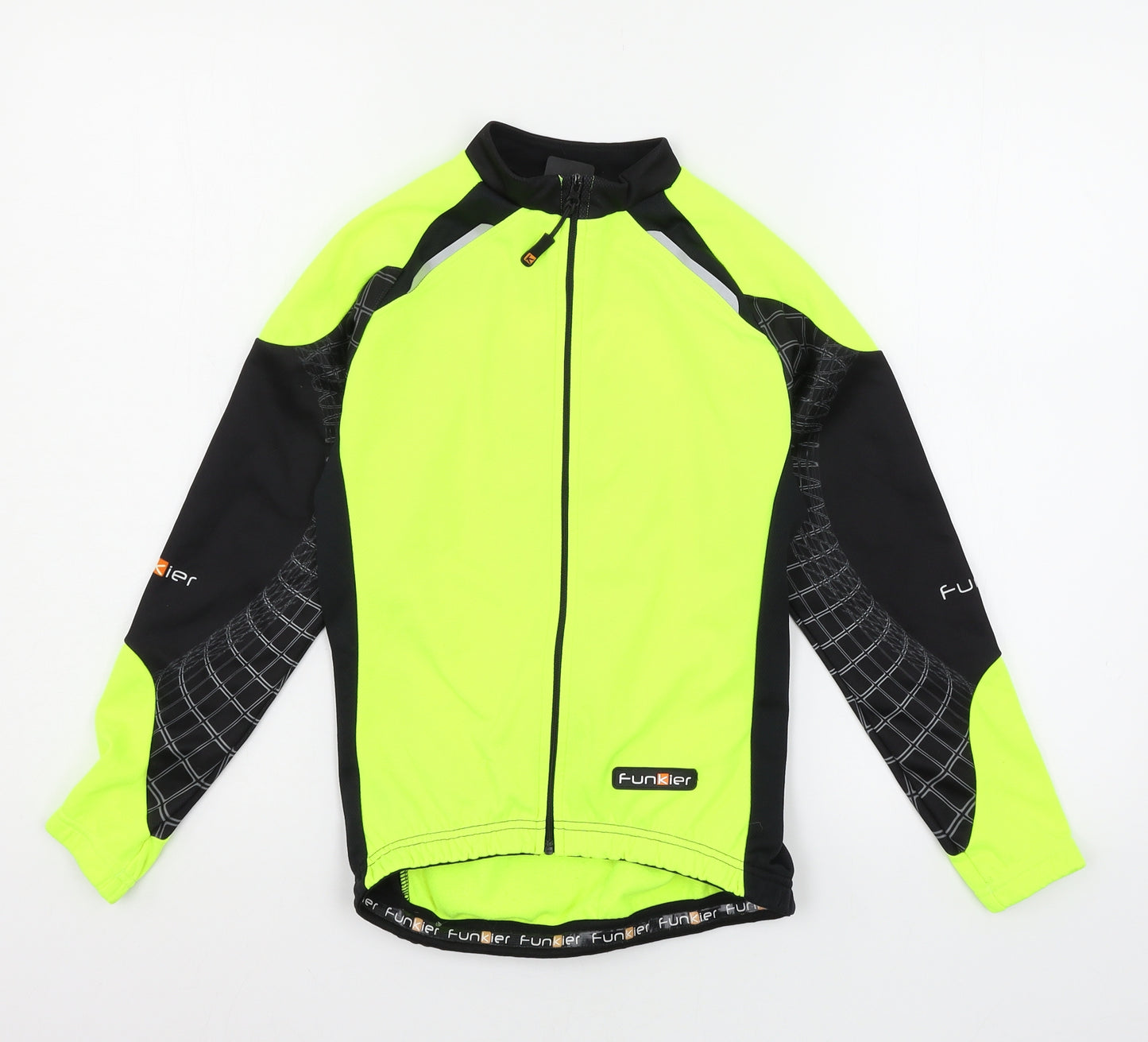 Funkier Boys Green  Jersey Full Zip Sweatshirt Size 12 Years