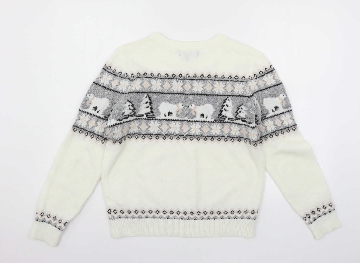 Atmosphere Womens Ivory  Knit Pullover Jumper Size 10