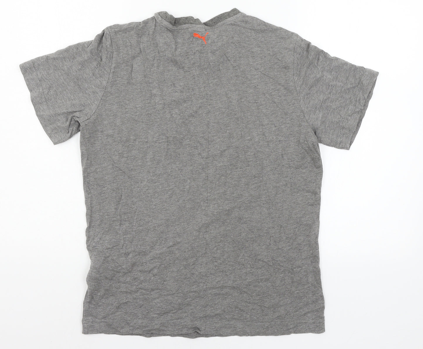 PUMA Mens Grey Geometric Jersey  T-Shirt Size XL