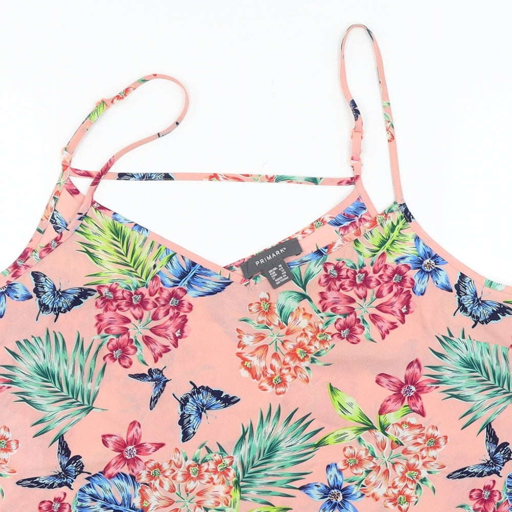 Primark Womens Pink Floral  Camisole Tank Size 18