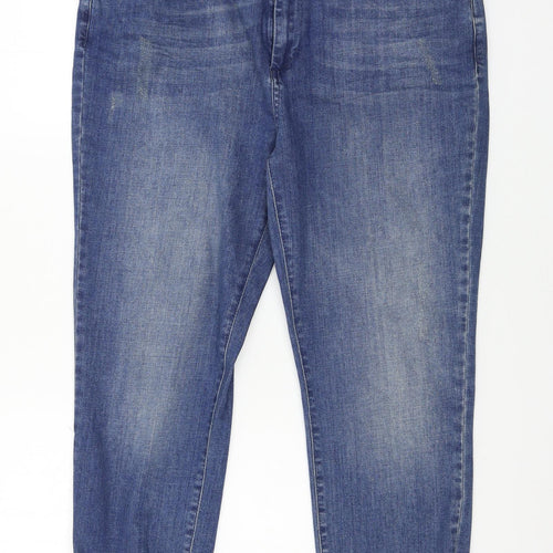 Mint Velvet Mens Blue  Denim Straight Jeans Size 16 L23 in