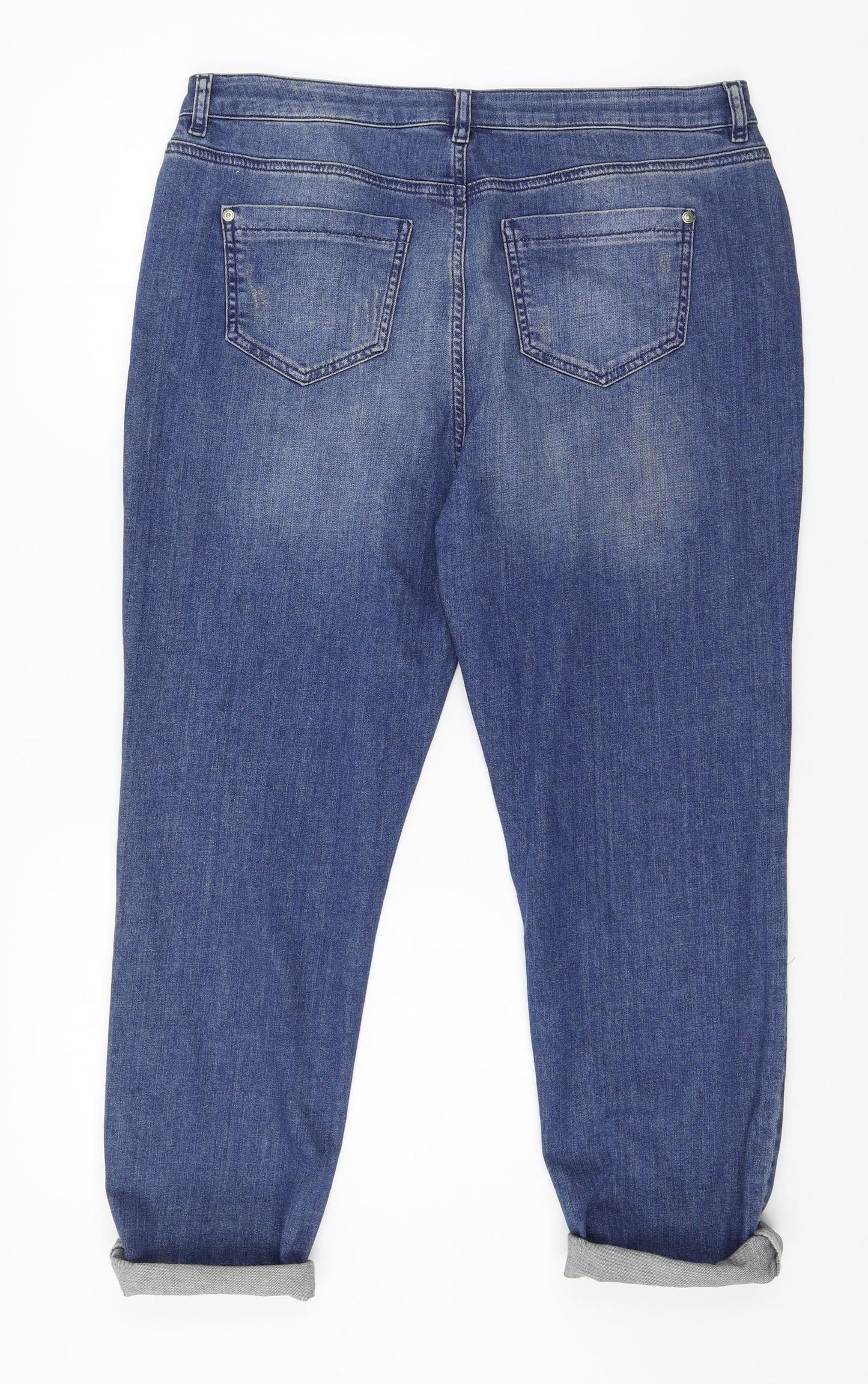 Mint Velvet Mens Blue  Denim Straight Jeans Size 16 L23 in