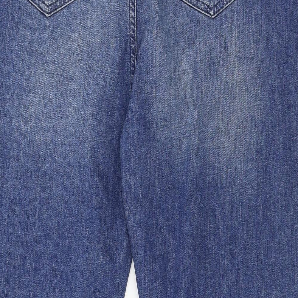 Mint Velvet Mens Blue  Denim Straight Jeans Size 16 L23 in