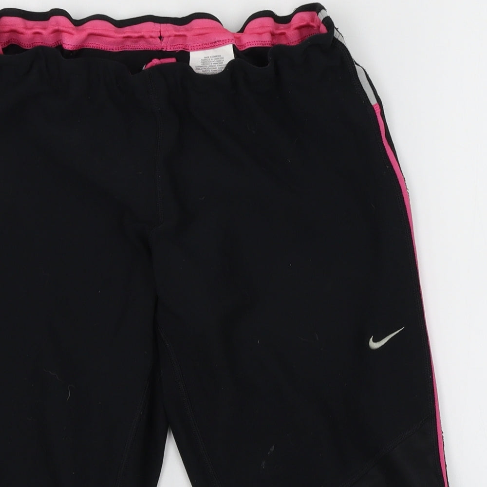 Nike Womens Black  Jersey Compression Shorts Size L